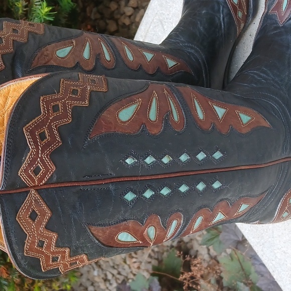 Old Gringo Women's Monarca Boot     Intricate Stitching GUC. size 9 - Picture 2 of 14